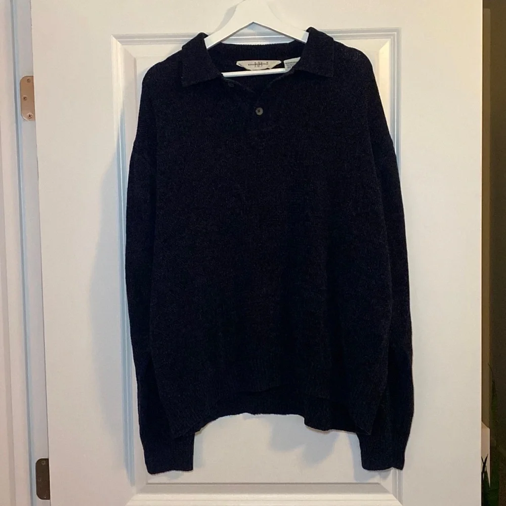 Men's Knightsbridge Navy Blue Sweater - medium - Picture 2 of 5